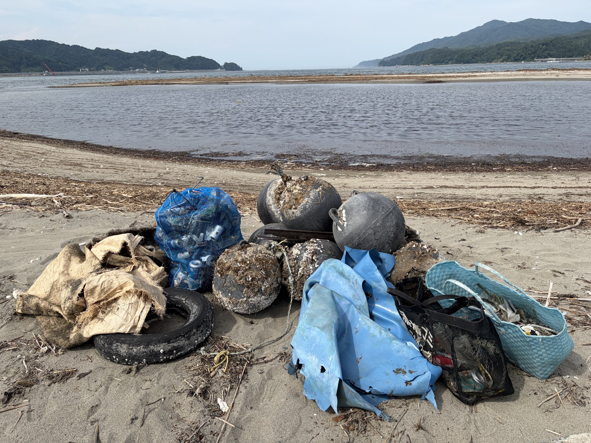 津軽石川河口(東)